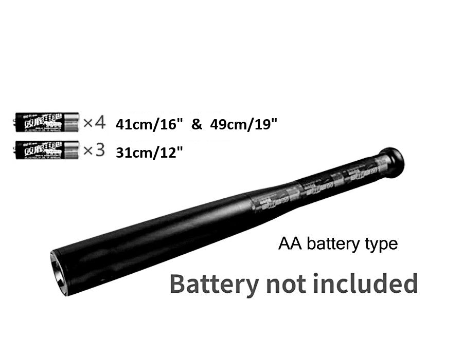 Baseball Bat Flashlight for Self Defense & Home Security Heavy Duty LED Tactical Bat Light
