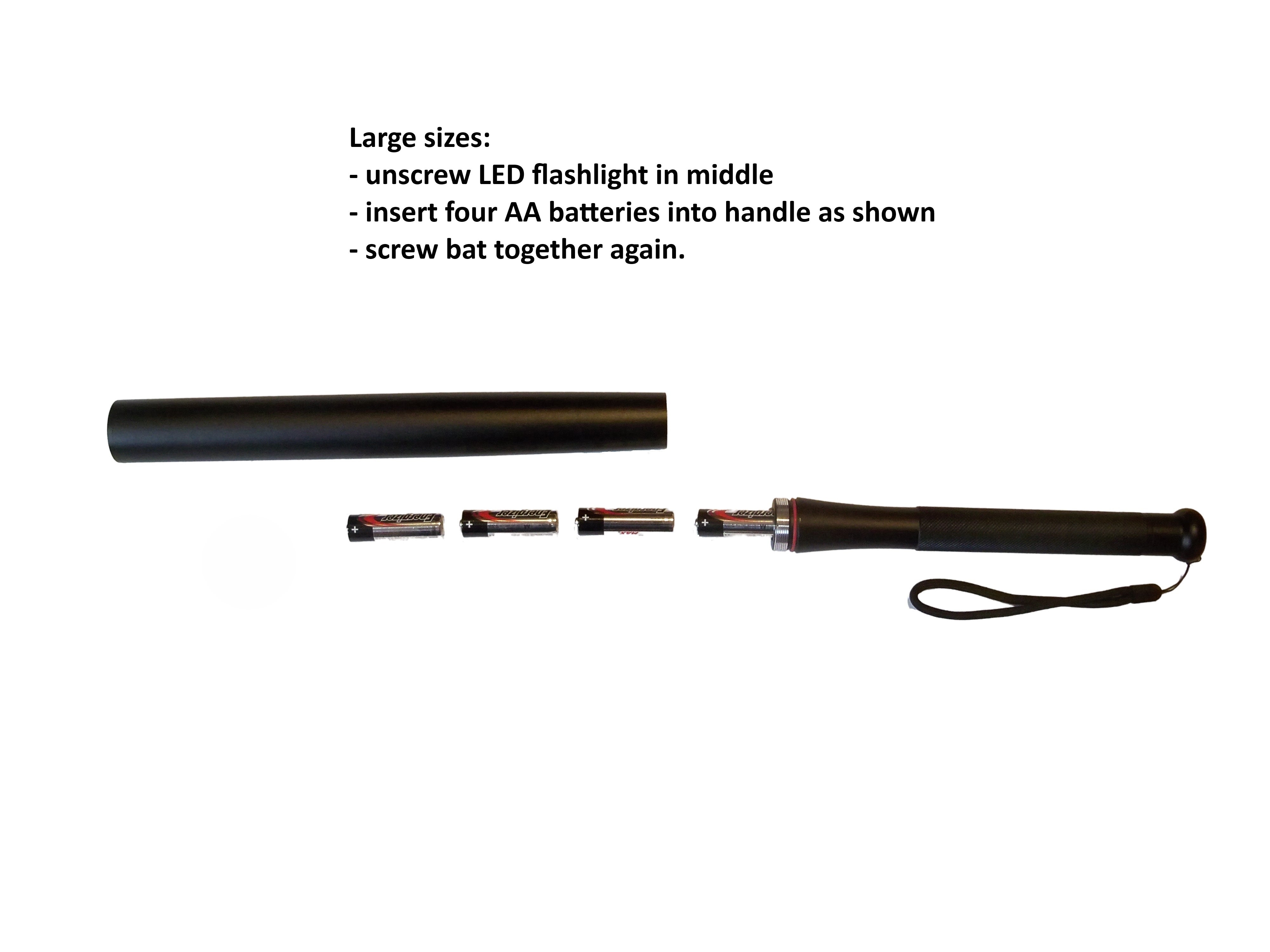 Baseball Bat Flashlight for Self Defense & Home Security Heavy Duty LED Tactical Bat Light