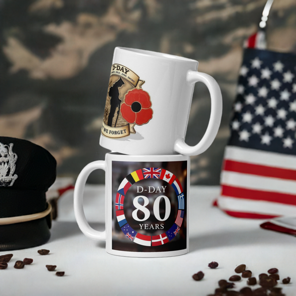 D-DAY 80th Anniversary 11oz Ceramic Coffee Mug