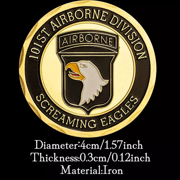 101st airborne screaming eagles currahee rendez vous with destiny commemorative coin
