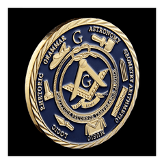 Masonic Coin - front face of coin