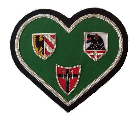 WW2 Luftwaffe JG54 'Green Heart' Gruppe Bullion Insignia