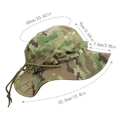 JUNGLE BOONIE BUCKET CAMO MILITARY STYLE UNISEX WIDE BRIM HAT