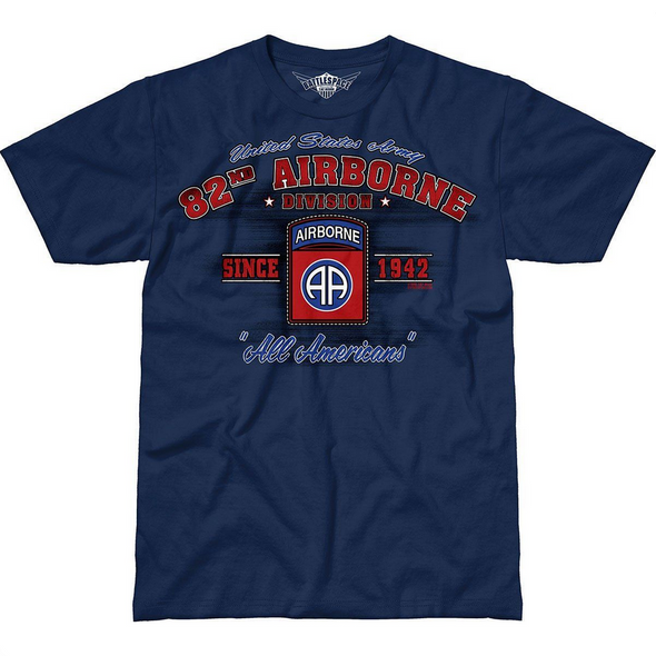 Camiseta para hombre de la 82.ª División Aerotransportada del Ejército de EE. UU. "All Americans"