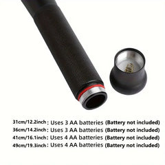 Small sizes load three batteries by unscrewing the button end of the handle.