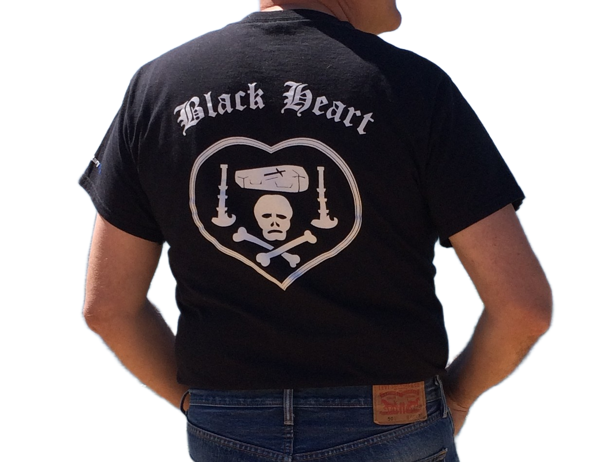 Black Heart - Mens Cotton Tee Shirt