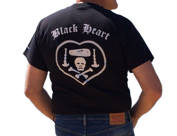 Camiseta de algodón para hombre "Corazón Negro"