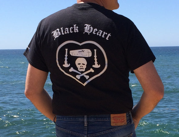 Camiseta de algodón para hombre "Corazón Negro"