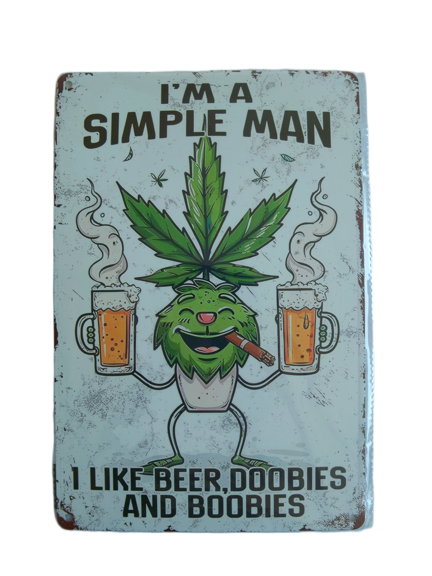Funny i like beer retro vintage Metal Wall Sign