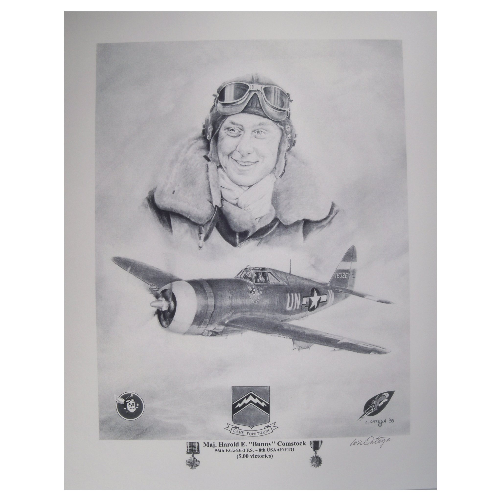 WW2 USAAF Major Harold E 