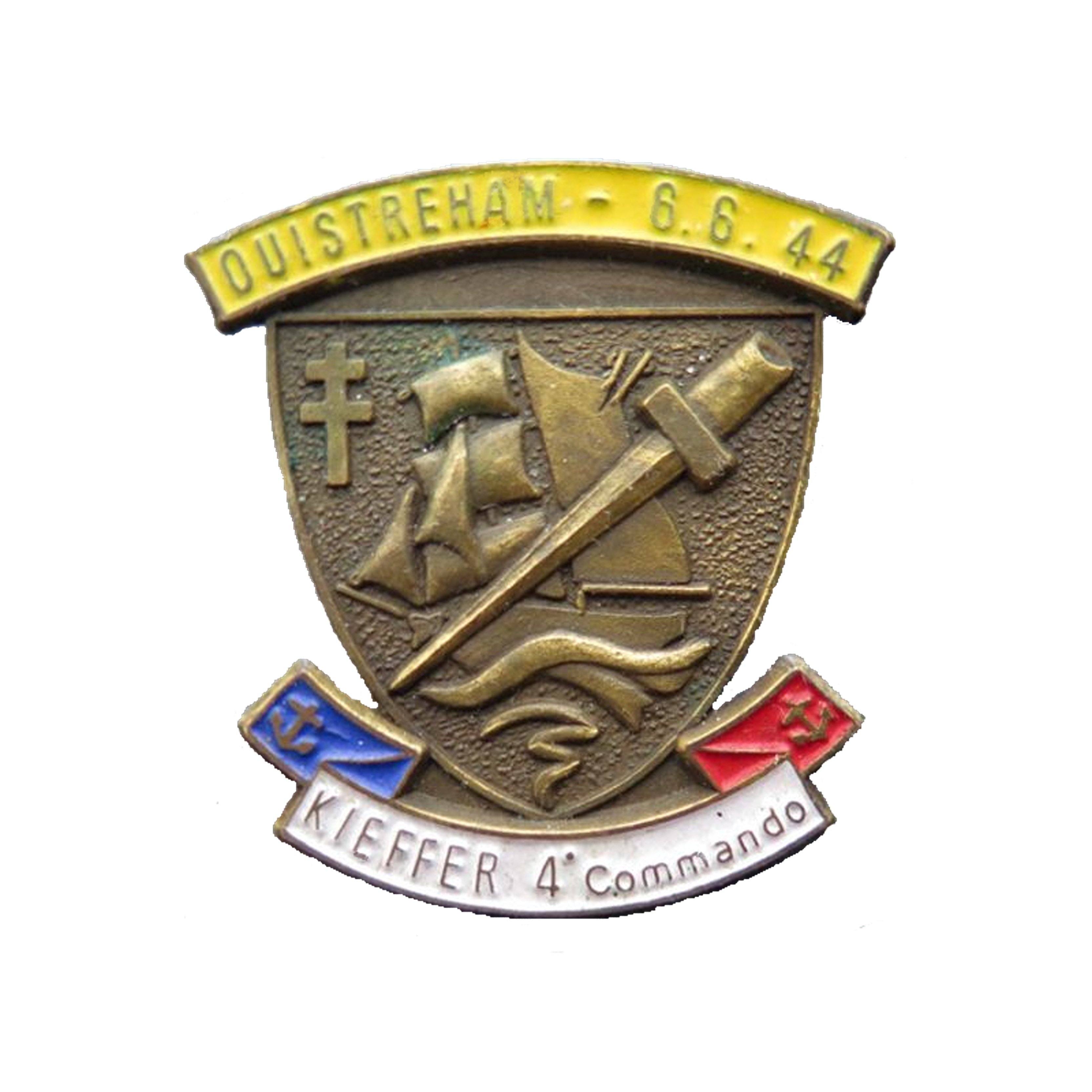 Pack of 3 5x5 ww2 FREE FRENCH Commando Kieffer 4th Commando D-DAY Ouistreham Normandy