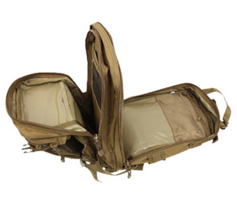 Bolso bandolera tipo bandolera de lona y piel