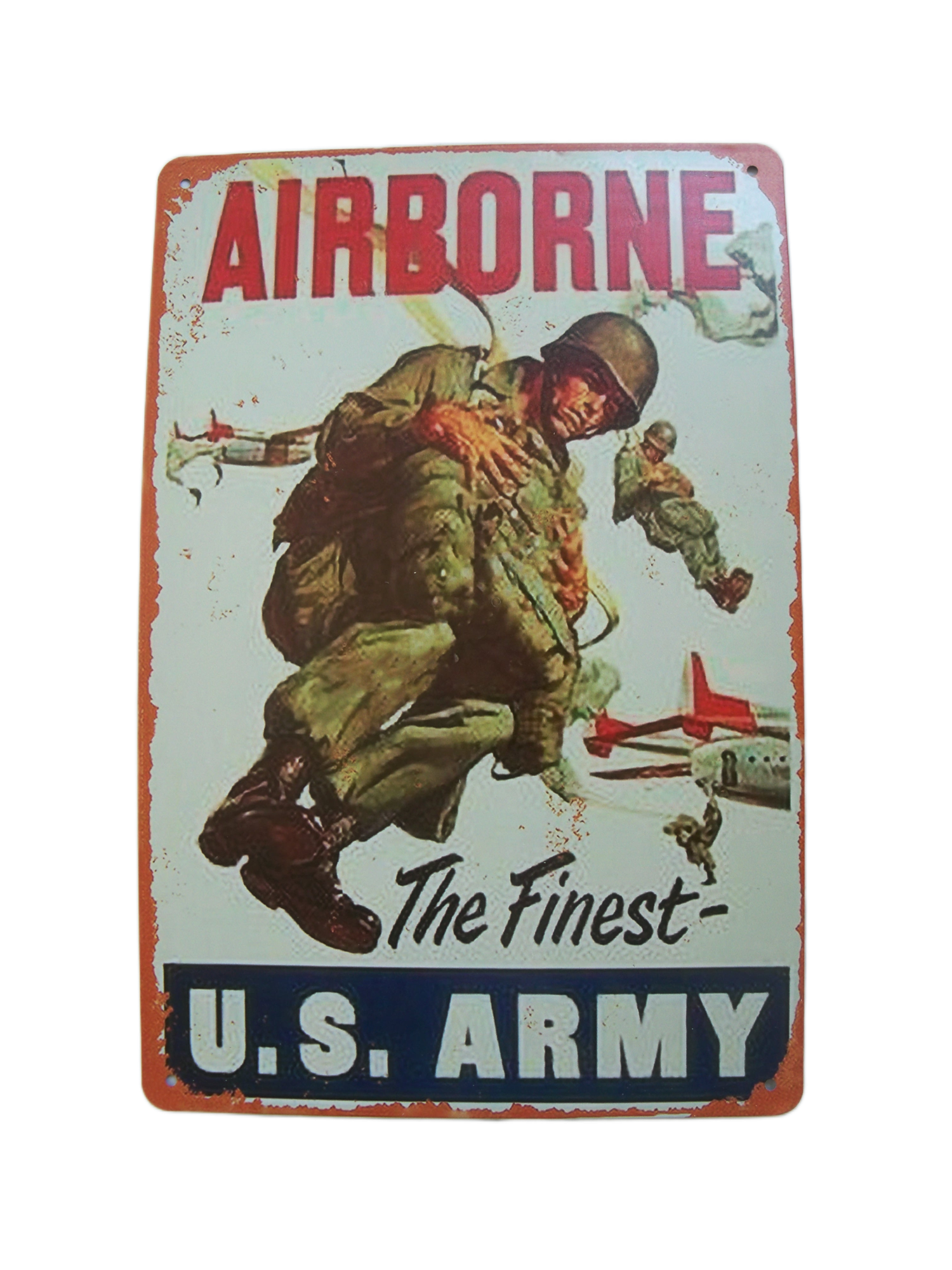 U.S. Army Paratrooper Airborne vintage Metal Wall Sign