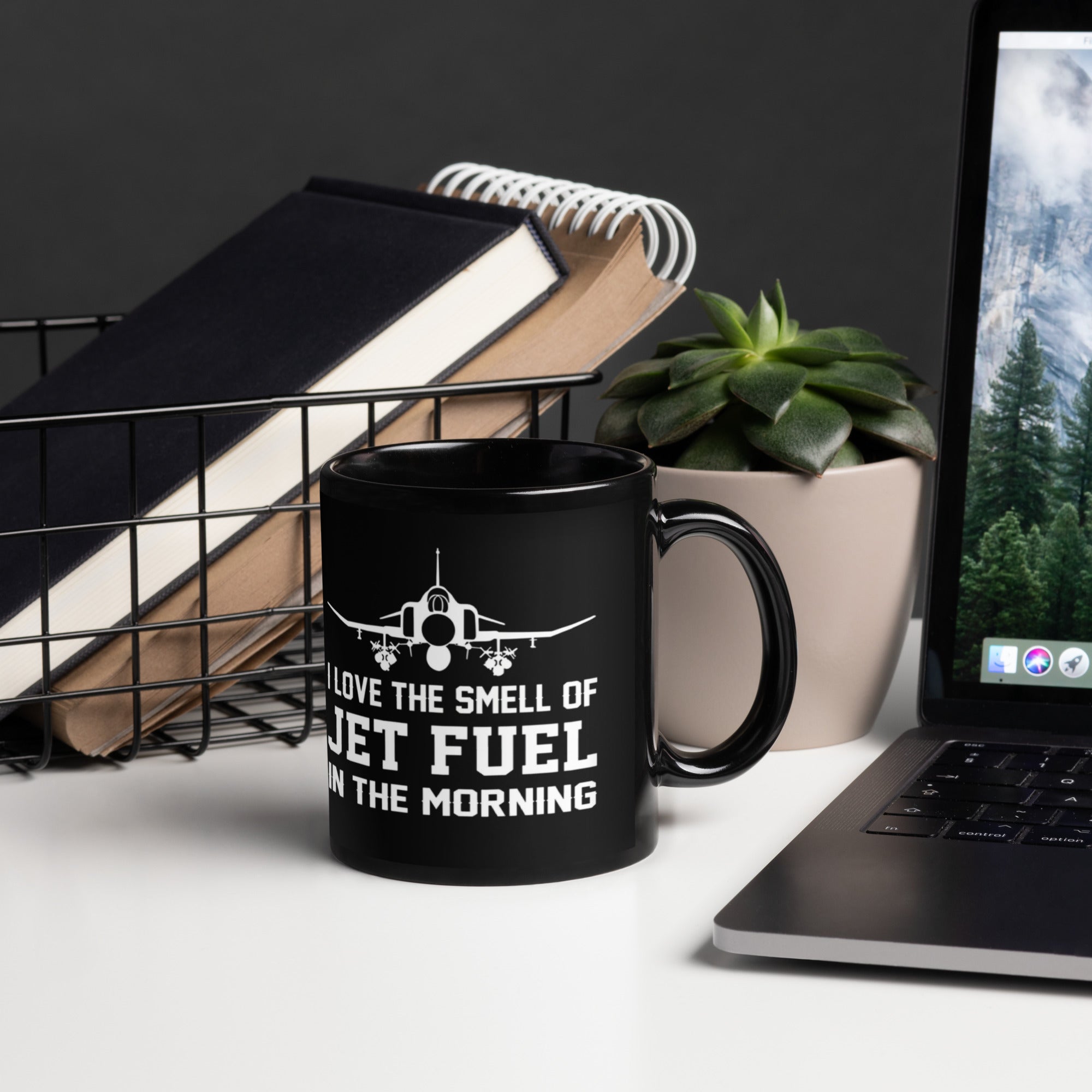 I love the smell of jet fuel in the morning  11oz Coffee Mug.Funny military Aviation