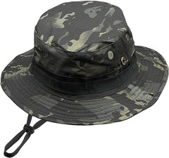 Military Tactical Wide Brim unisex Bucket Hats, UPF50+  Sun Hats for Fishing Hunting camping