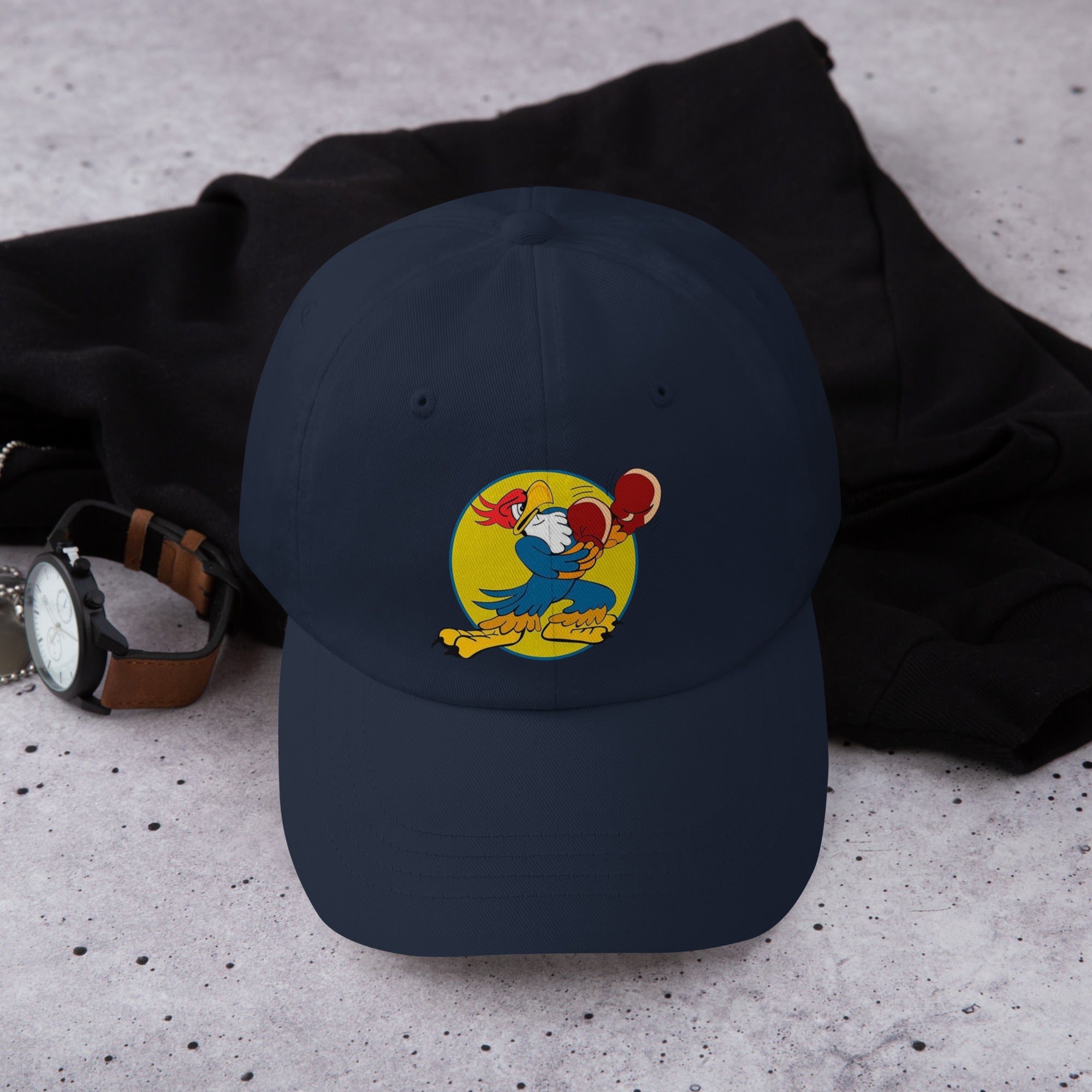 WW2 US 4th Fighter Group Eagle 8th Air Force - Dad's Hat Vintage Military Aviation Heritage Apparel