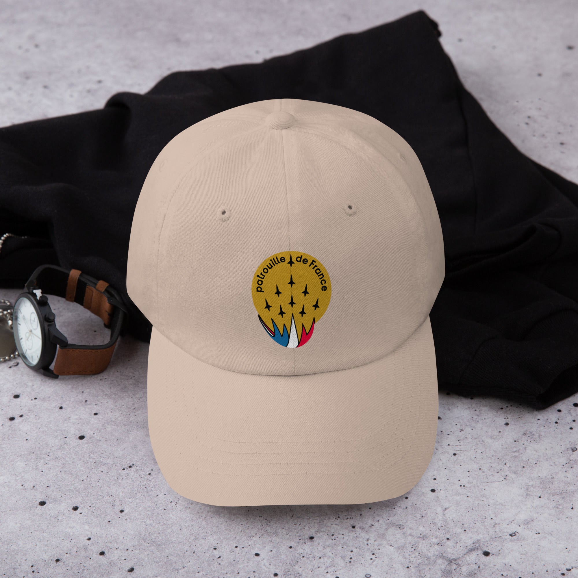 La Patrouille de France Dad Hat – French Air Force Aerobatic Team Insignia Cap | Aviation Heritage Hat