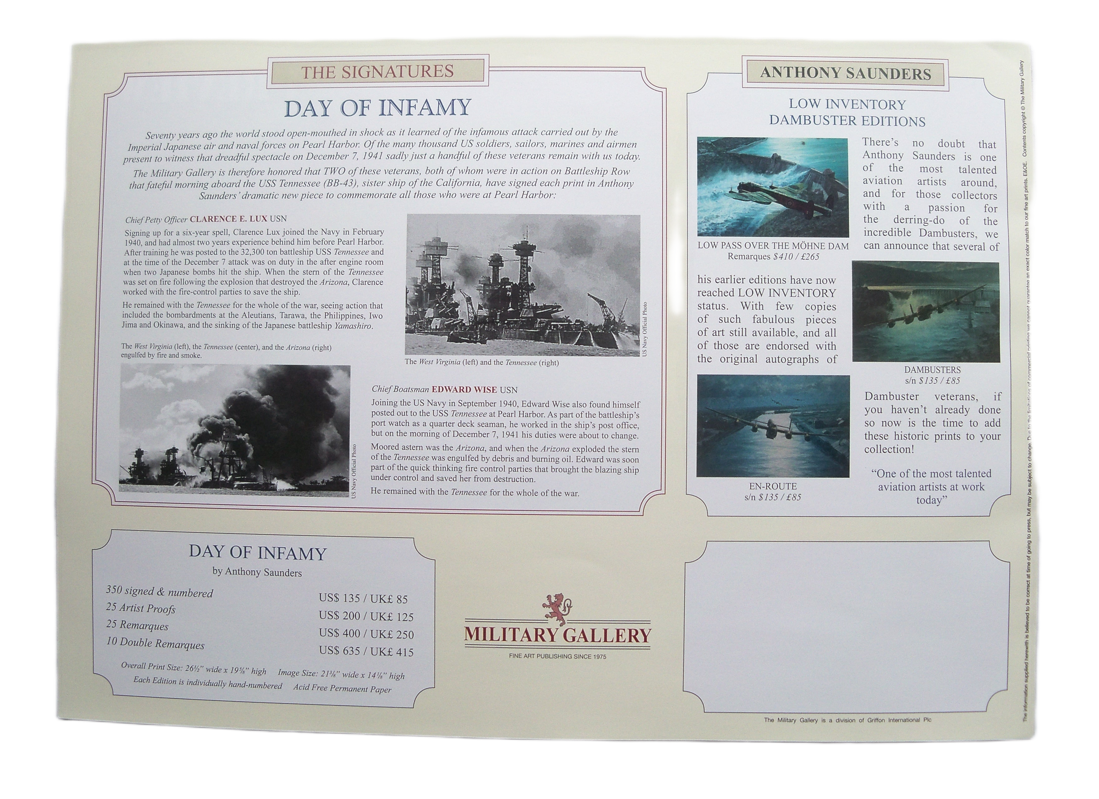 Preview Brochure - Day of Infamy