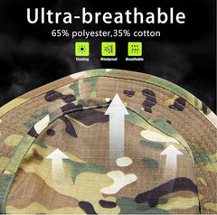 Military Tactical Wide Brim unisex Bucket Hats, UPF50+  Sun Hats for Fishing Hunting camping