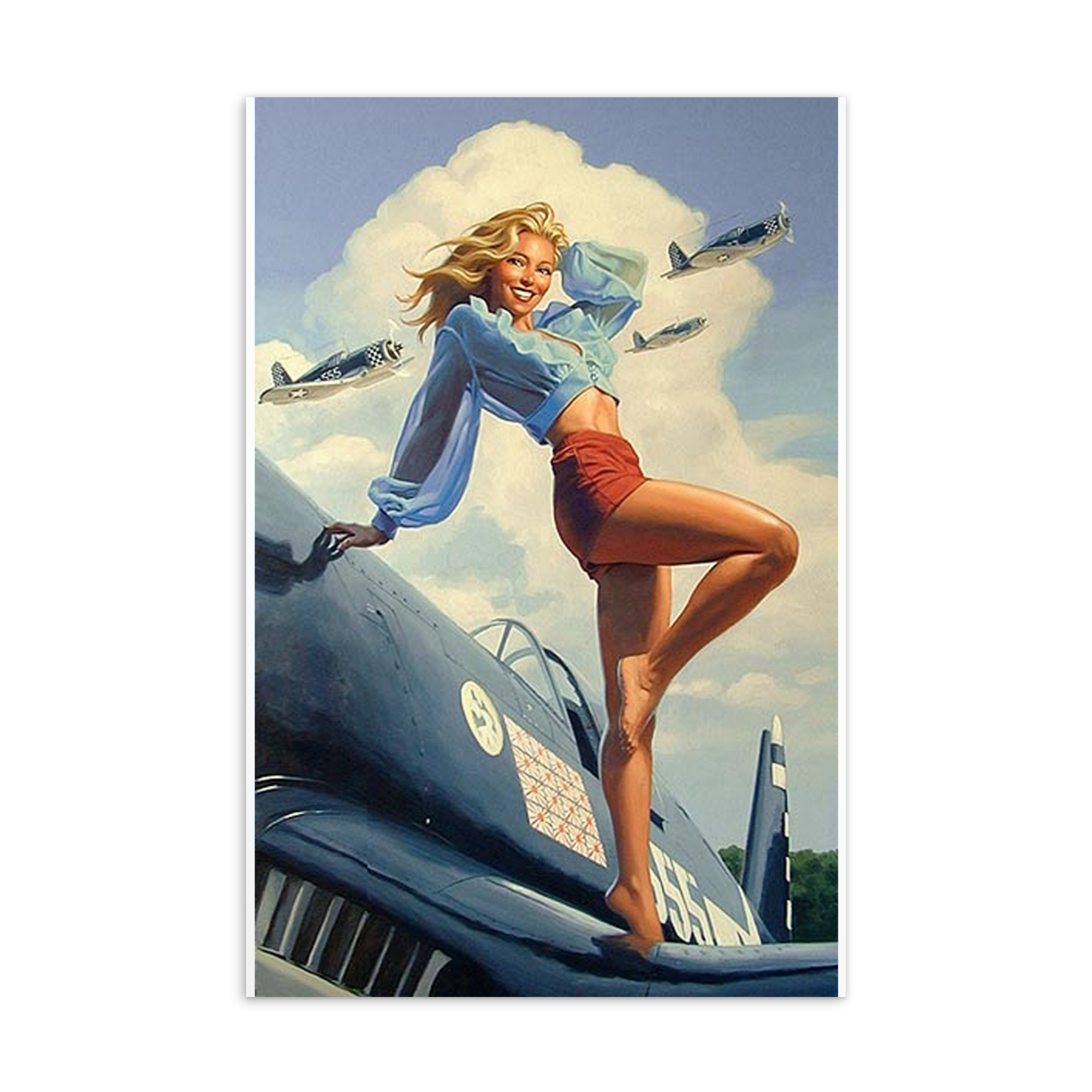 Vintage Patriotic Pin-Up Postcard Set of 3 Classic 4x6 Americana Collection cards