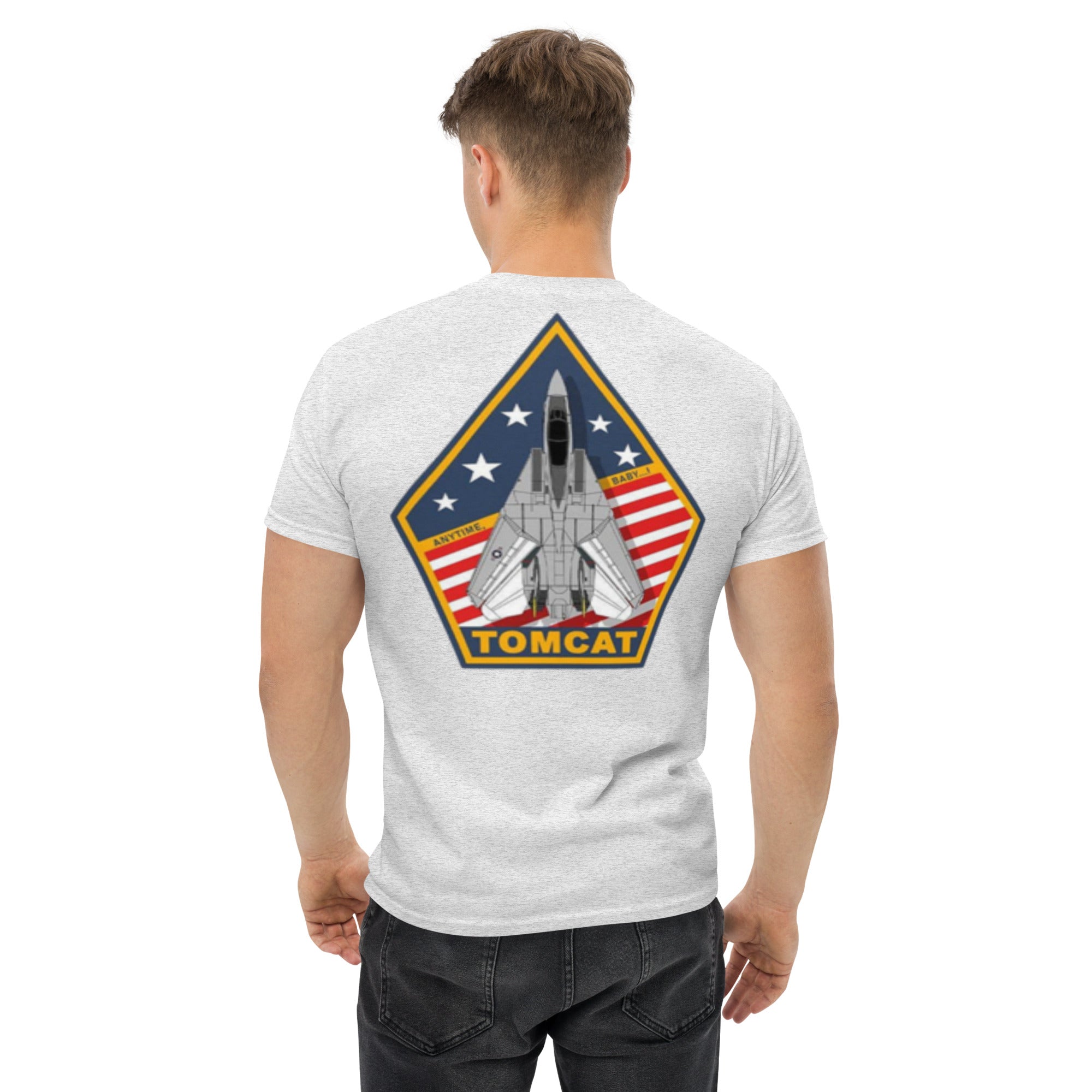 US NAVY ANYTIME BABY F-14 gunslinger Tomcat Premium T-shirt