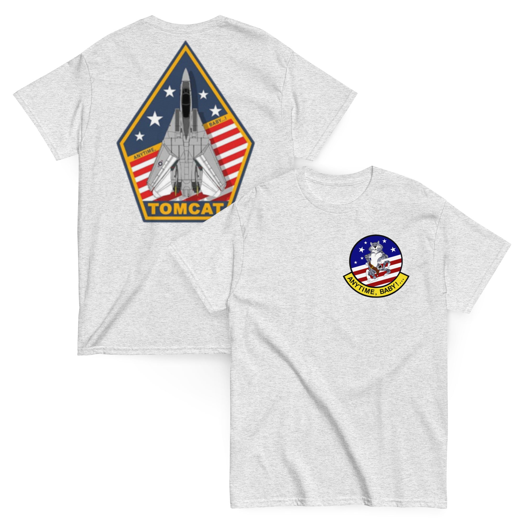 US NAVY ANYTIME BABY F-14 gunslinger Tomcat Premium T-shirt