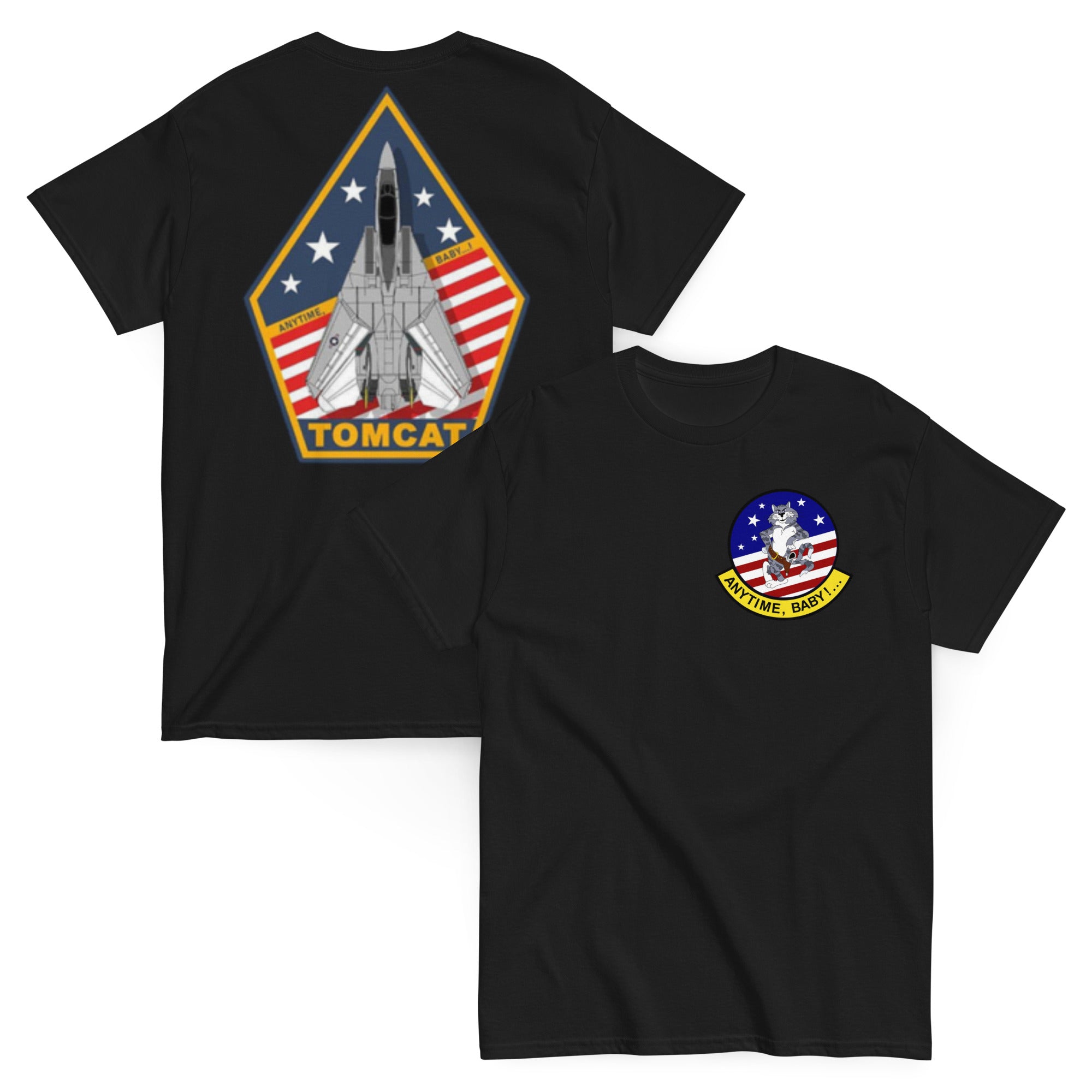 US NAVY ANYTIME BABY F-14 gunslinger Tomcat Premium T-shirt