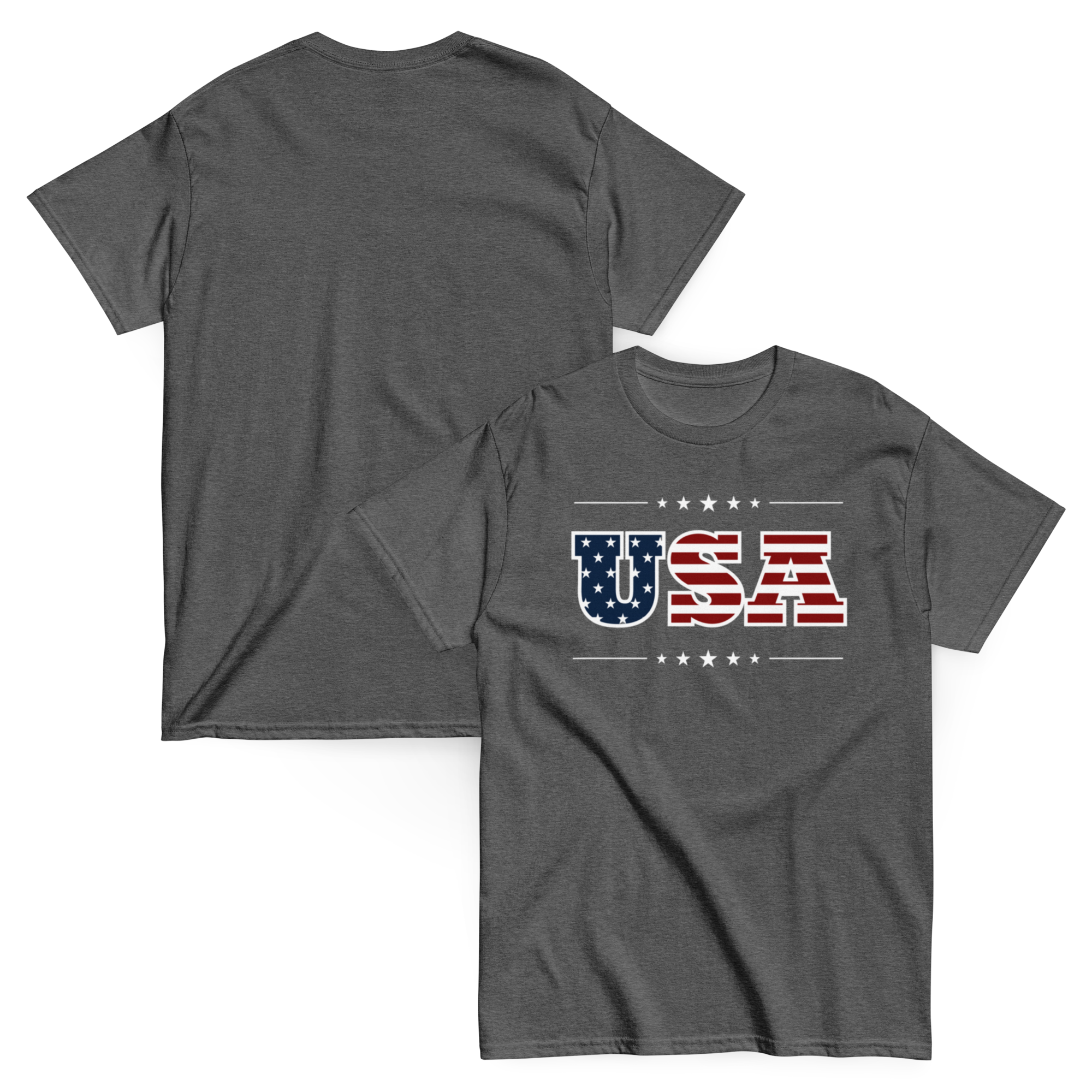 USA T-SHIRT Classic American Flag Style premium shirt | Proudly American