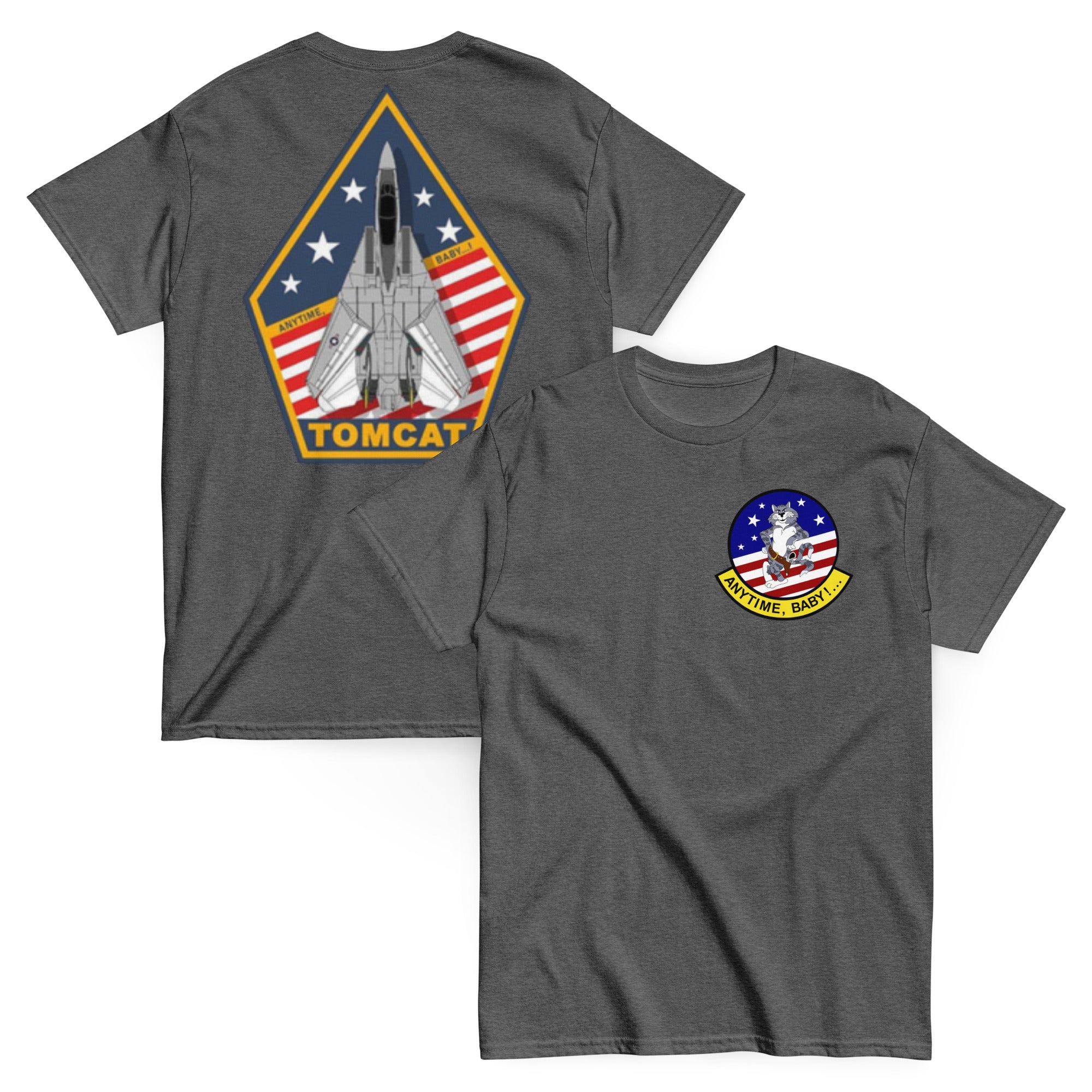 US NAVY ANYTIME BABY F-14 gunslinger Tomcat Premium T-shirt