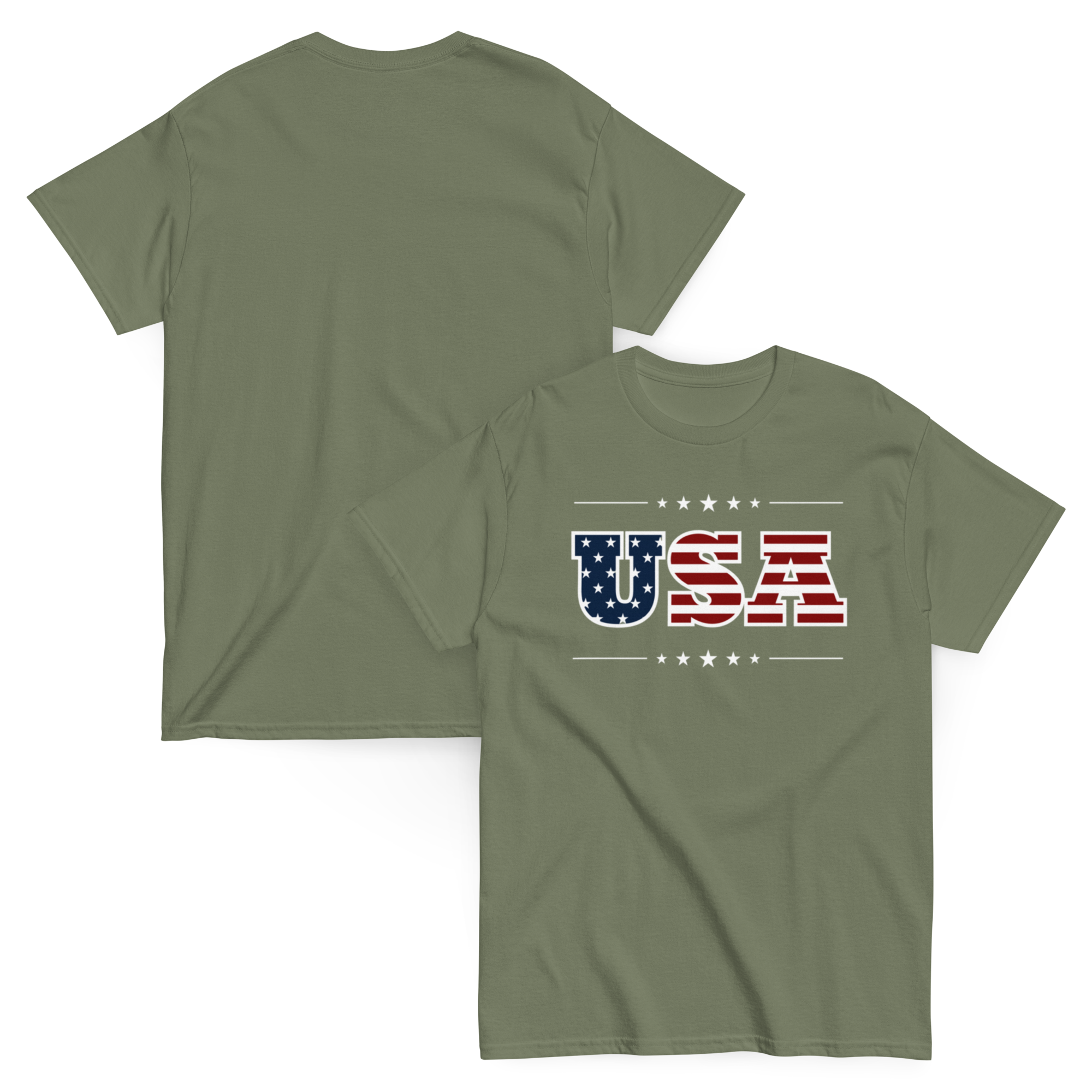 USA T-SHIRT Classic American Flag Style premium shirt | Proudly American