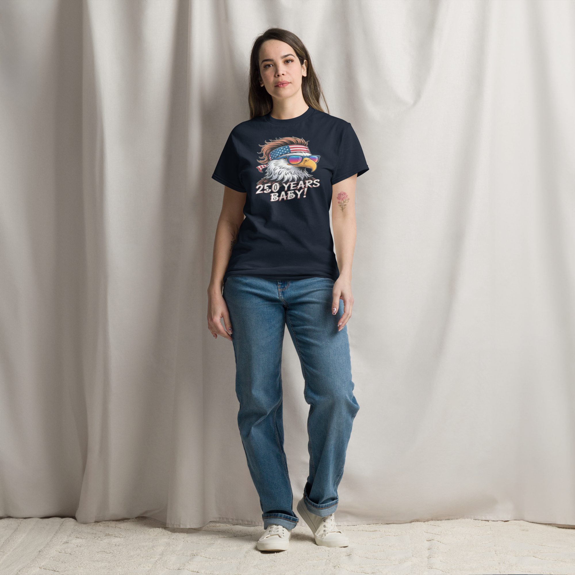 250th Anniversary bold eagle american flag premium limited edition t-shirt