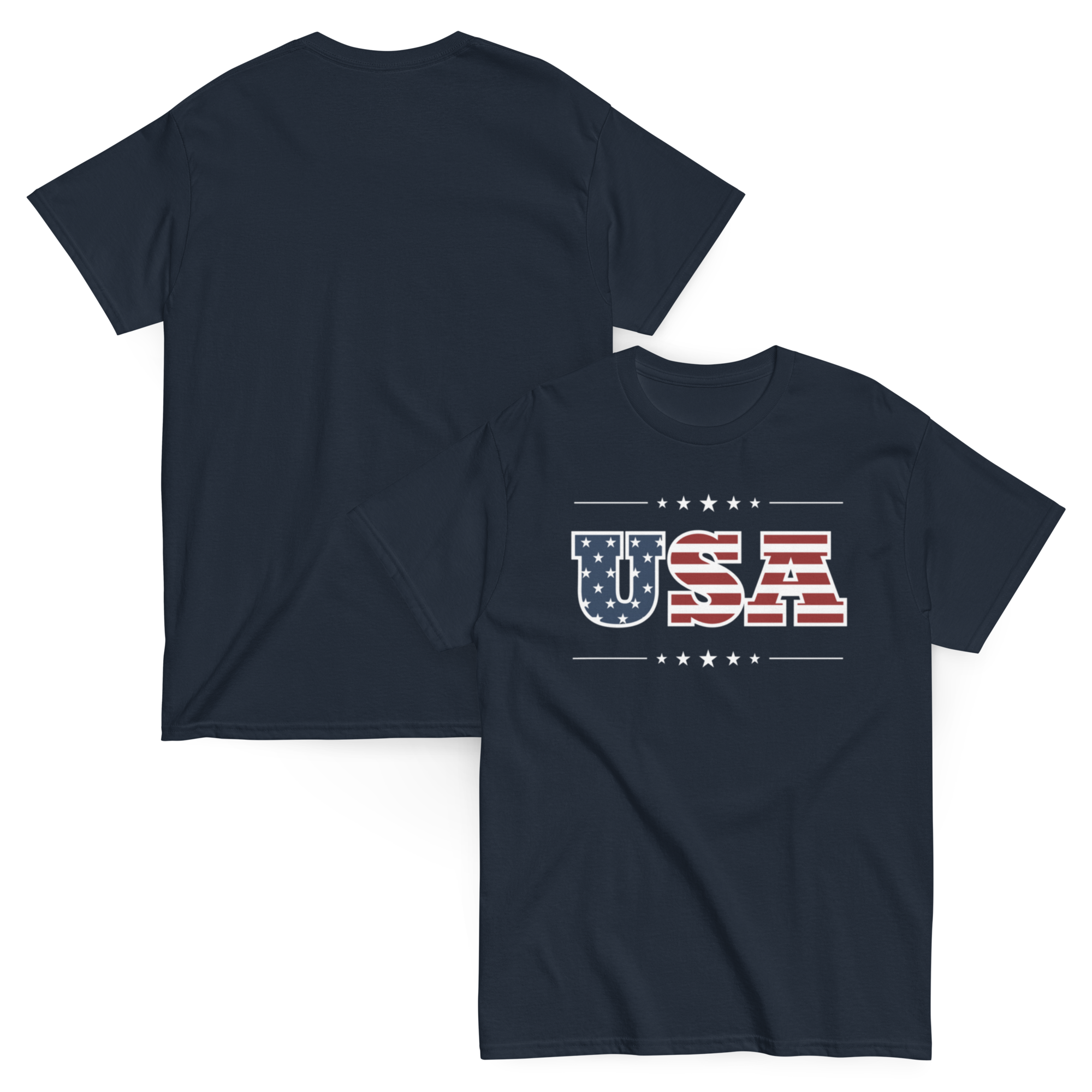 USA T-SHIRT Classic American Flag Style premium shirt | Proudly American