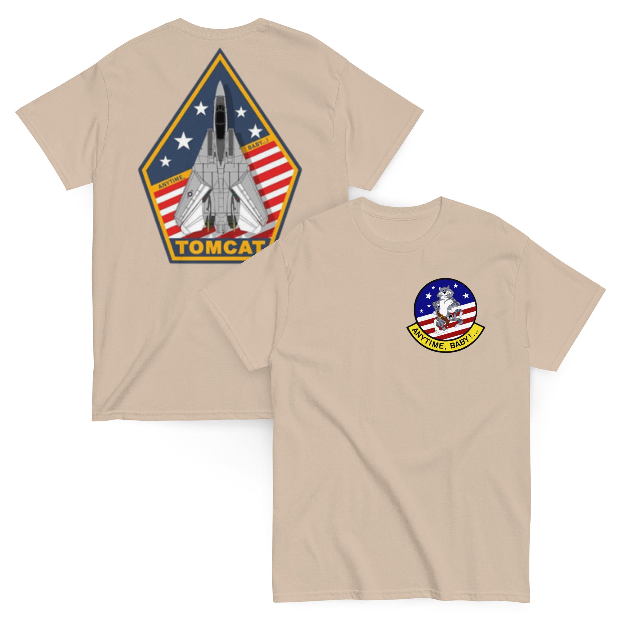 US NAVY ANYTIME BABY F-14 gunslinger Tomcat Premium T-shirt