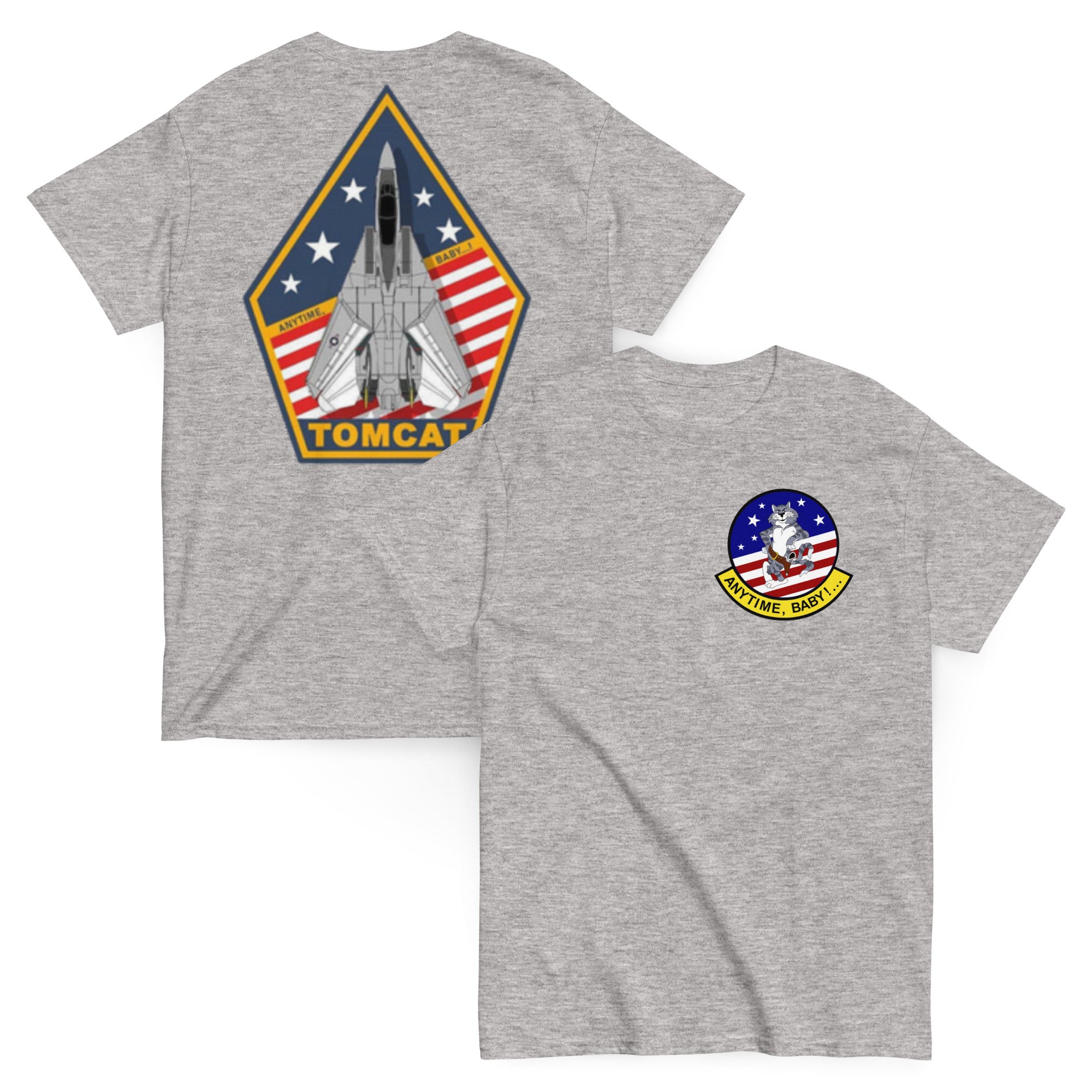 US NAVY ANYTIME BABY F-14 gunslinger Tomcat Premium T-shirt