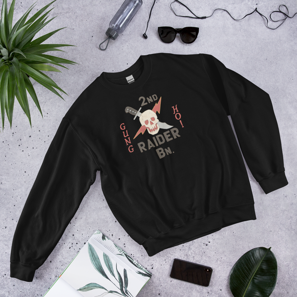 GUNG HO 2nd Raider Battalion vintage sweatshirt WWII Elite Force Military Tribute