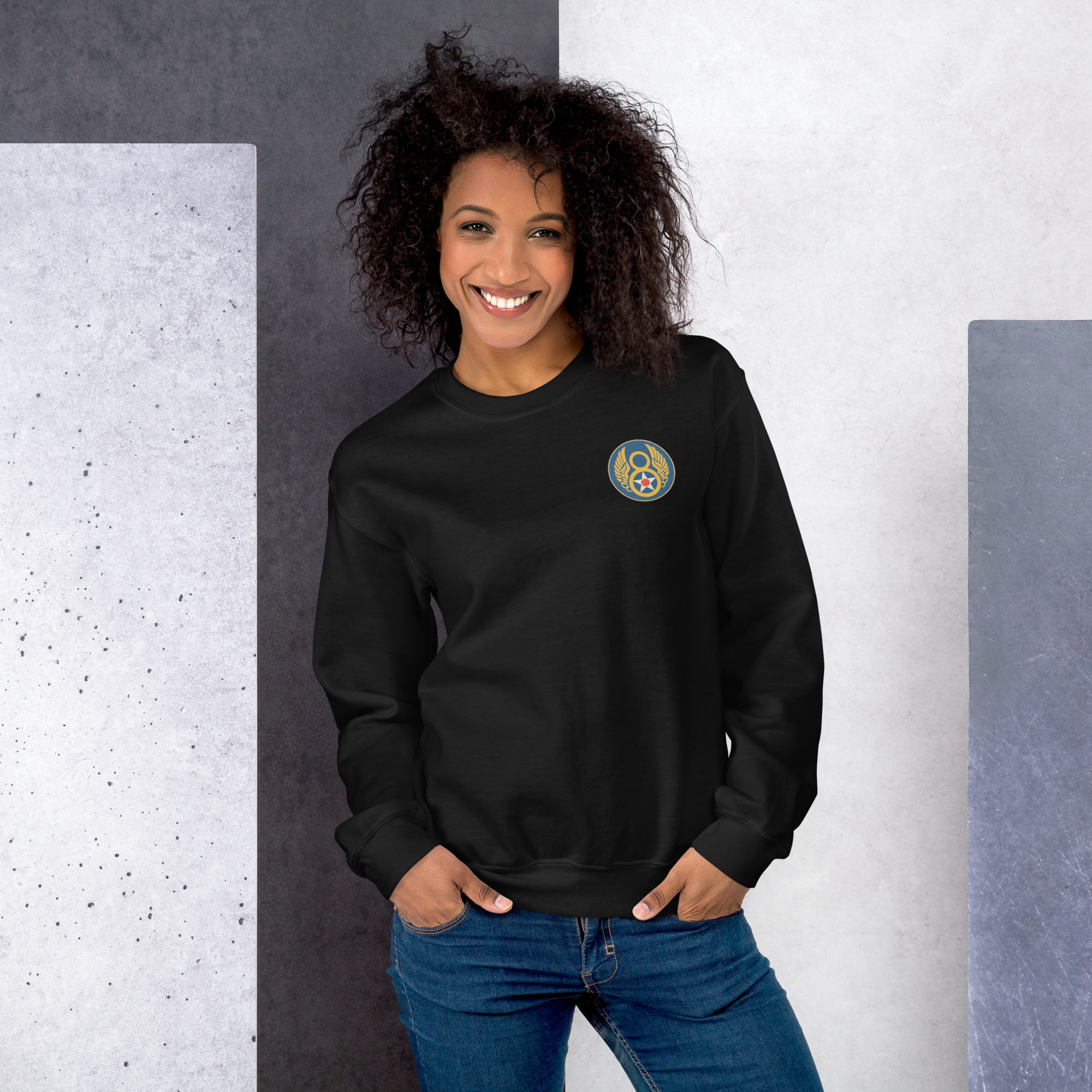 WW2 4th Fighter Group Eagle Emblem - 8th Air Force Vintage Heritage Sweatshirt