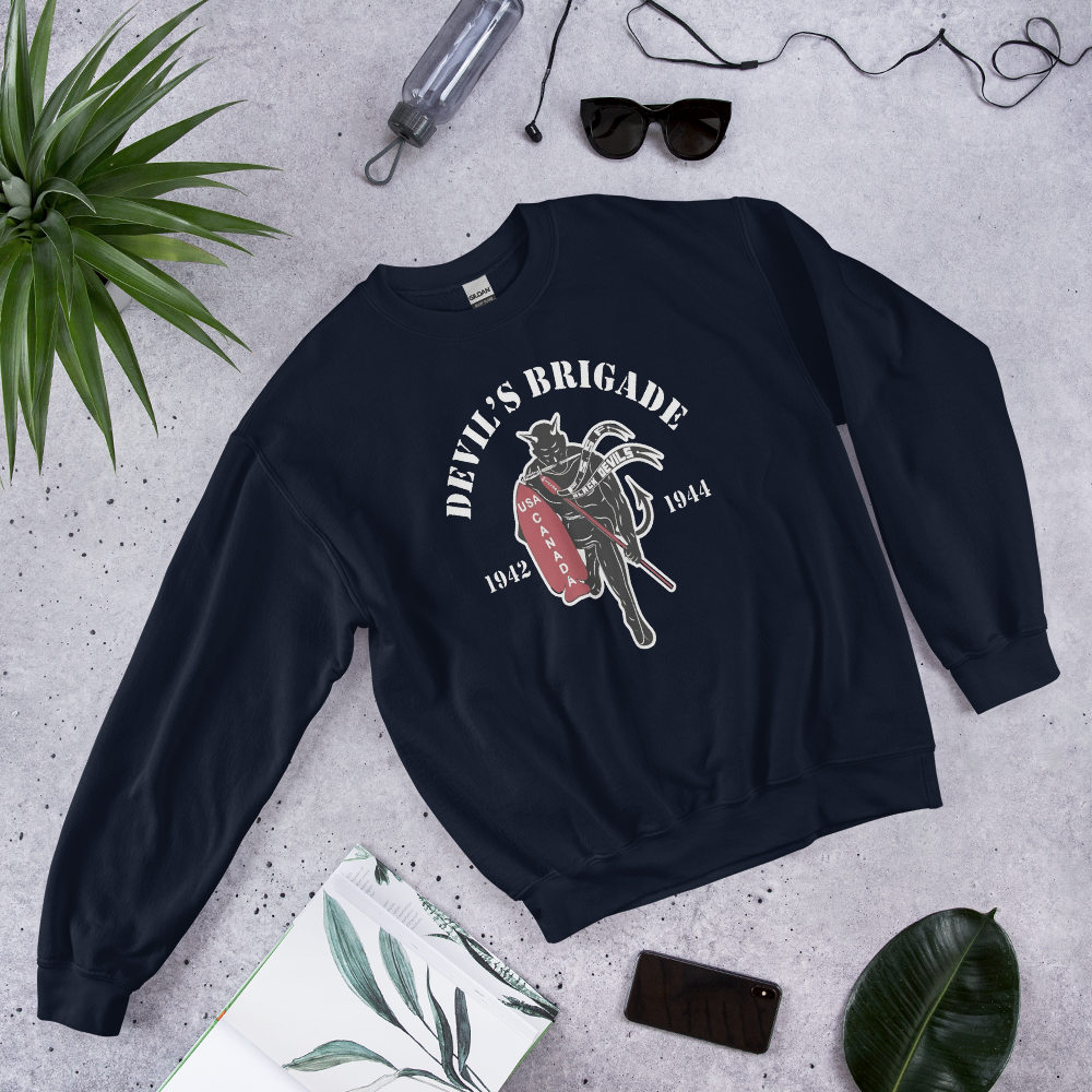 WW2 USA CANADA 1ST SPECIAL SERVICE FORCE Devil's Brigade Commando Sweatshirt
