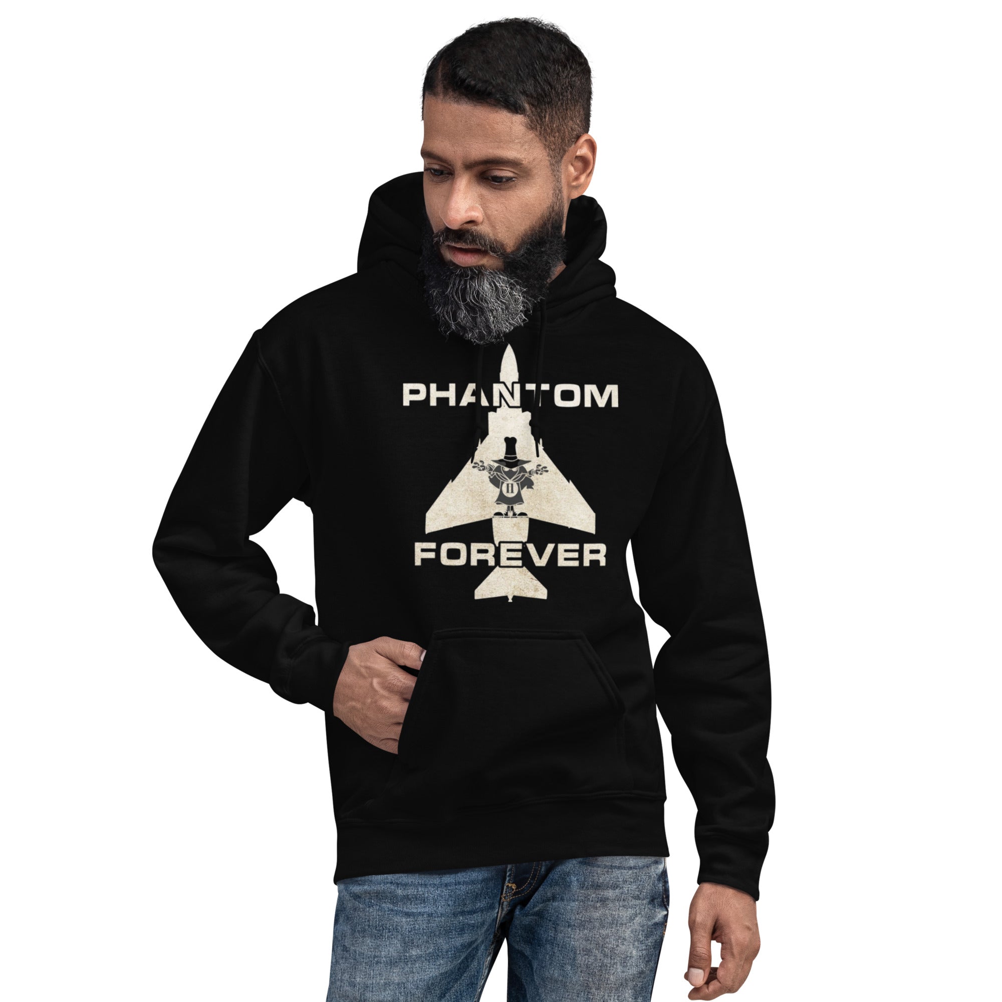 Phantom Forever F4 Iconic 'THE SPOOK"mascot vintage premium military Hoodie