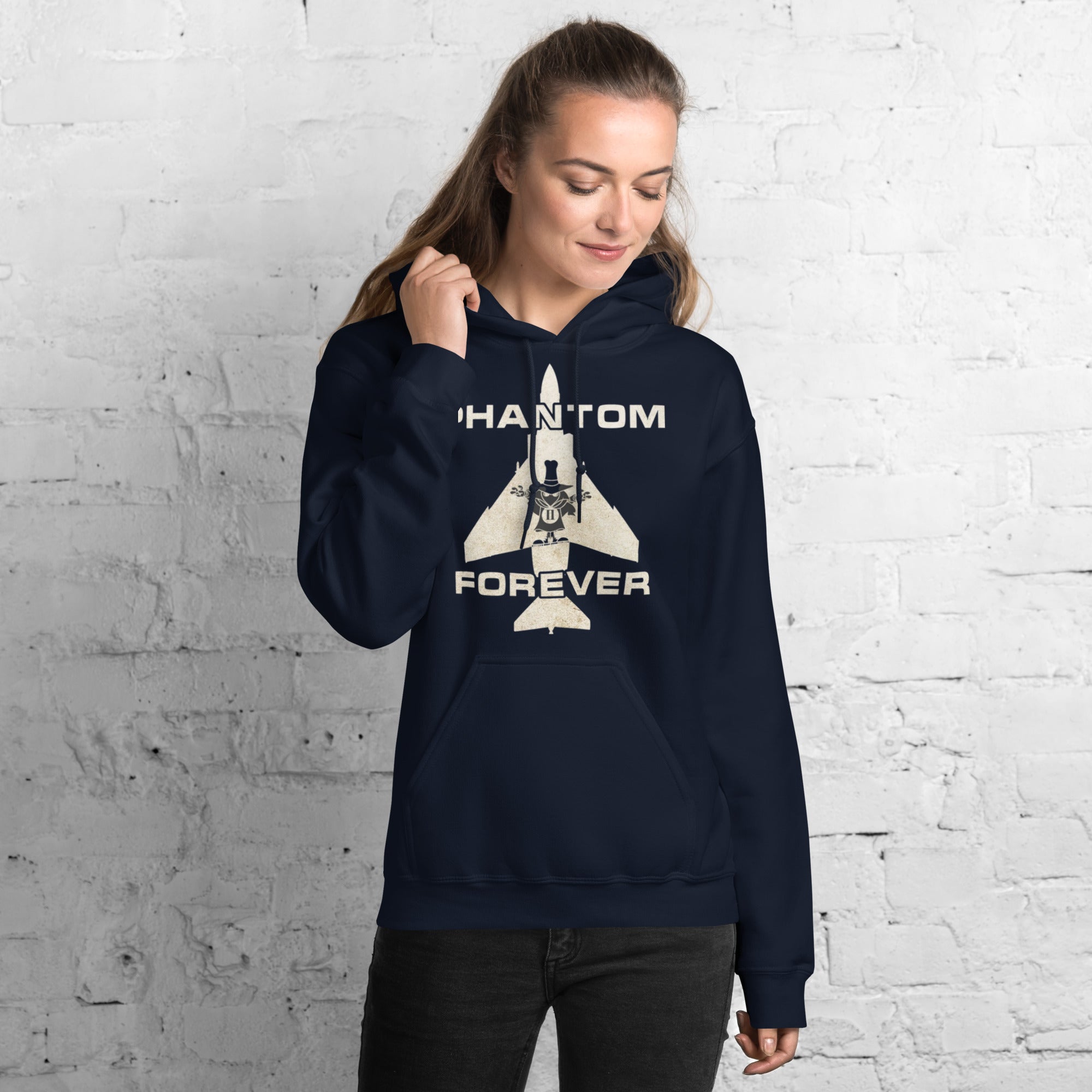 Phantom Forever F4 Iconic 'THE SPOOK"mascot vintage premium military Hoodie