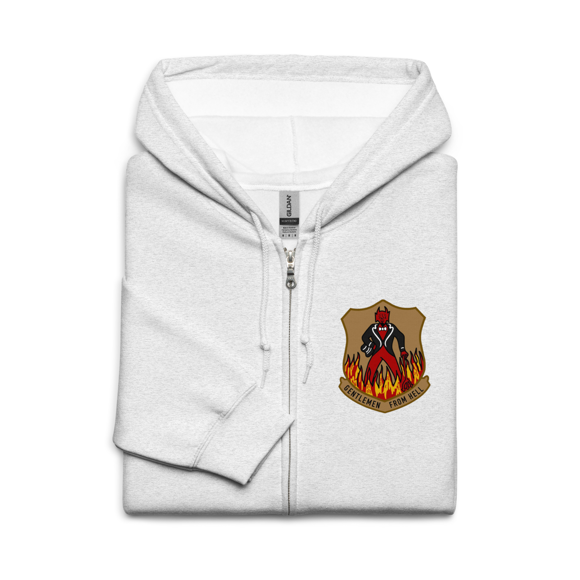 WW2 US Gentlemen from hell 487th Bomb Group 8th AF insignia zip hoodie