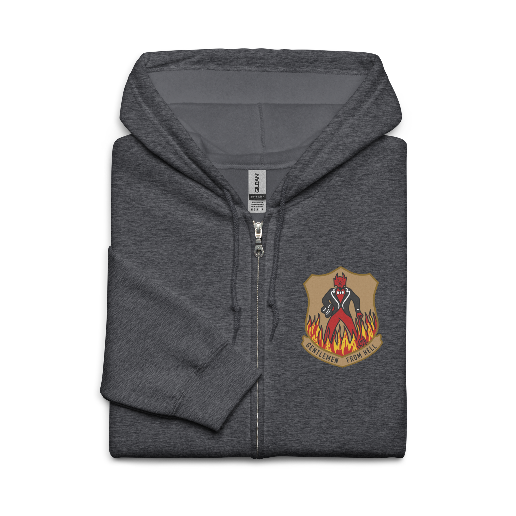 WW2 US Gentlemen from hell 487th Bomb Group 8th AF insignia zip hoodie