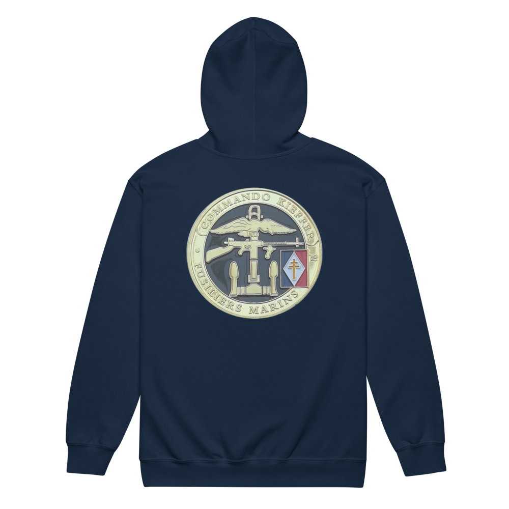 WW2 FREE FRENCH commando Kieffer Fusiliers Marins Unisex zip hoodie
