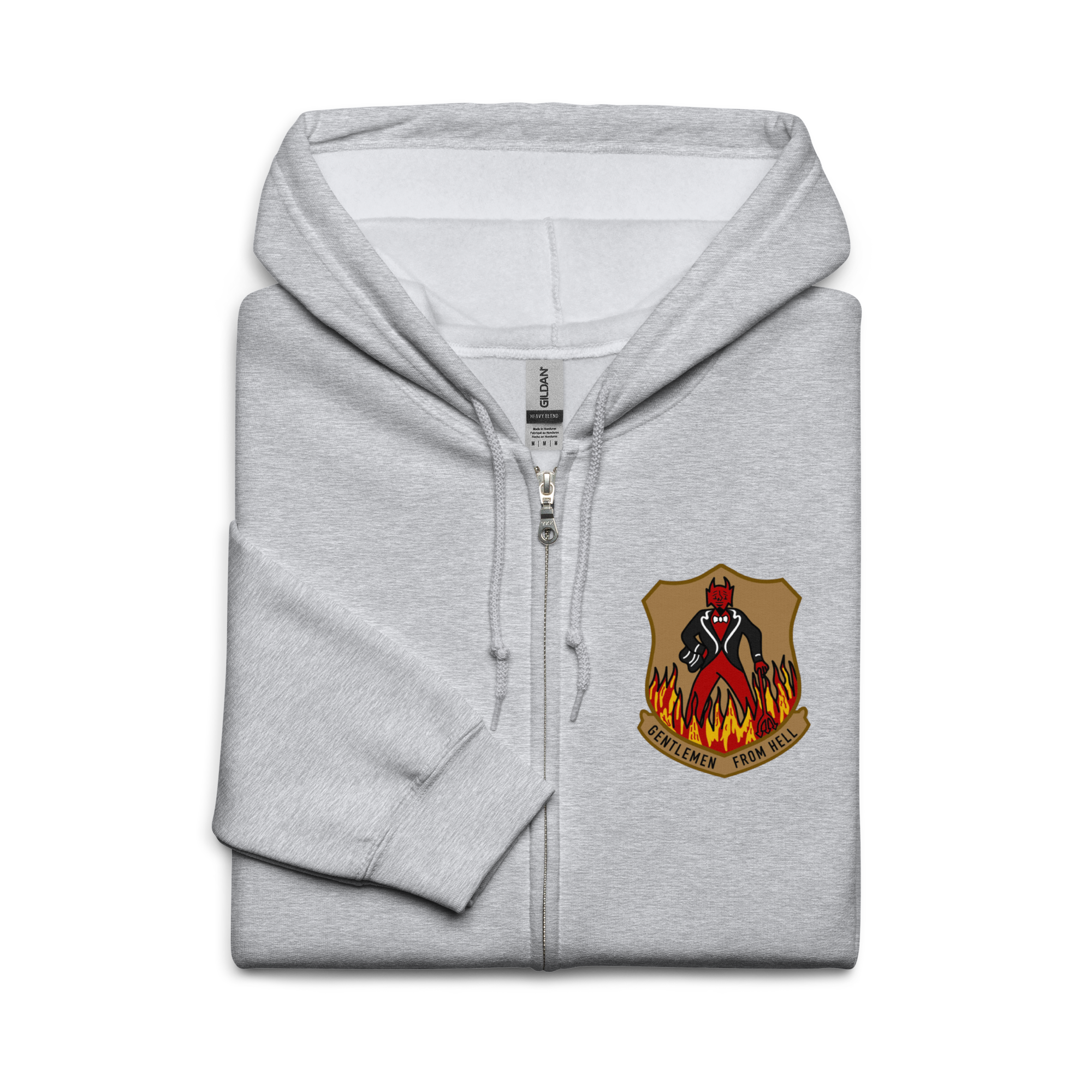 WW2 US Gentlemen from hell 487th Bomb Group 8th AF insignia zip hoodie