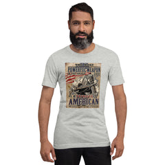THE MOST POWERFUL WEAPON IS A PATRIOTIC AMERICAN Vintage Unisex T shirt
