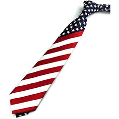 American Flag Tie, Patriotic Necktie, Stars and Stripes, USA Flag Tie, Red White and Blue