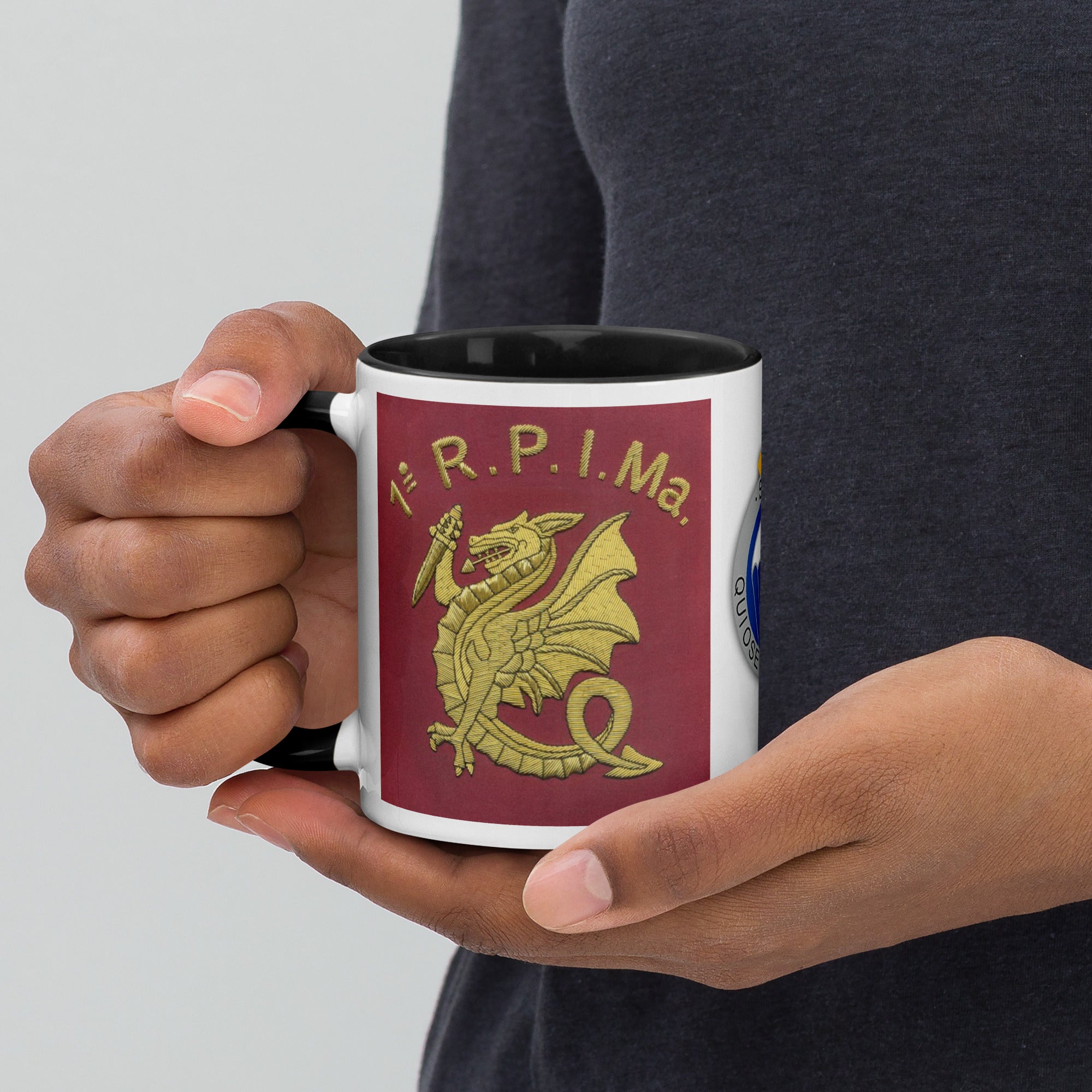 WW2 FREE FRENCH SAS 1er RPIMa  Qui Ose Gagne historical collectible 11oz coffee mug