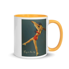 READY TO TAKE OFF AL BUELL pin up Vintage retro  11oz  coffee mug