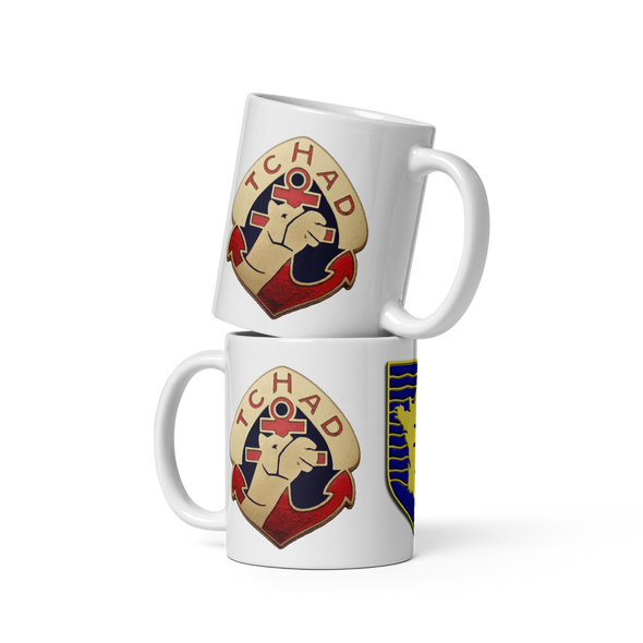 WW2 French Forces Coffee Mug – Featuring 2e DB & RMT Badges"