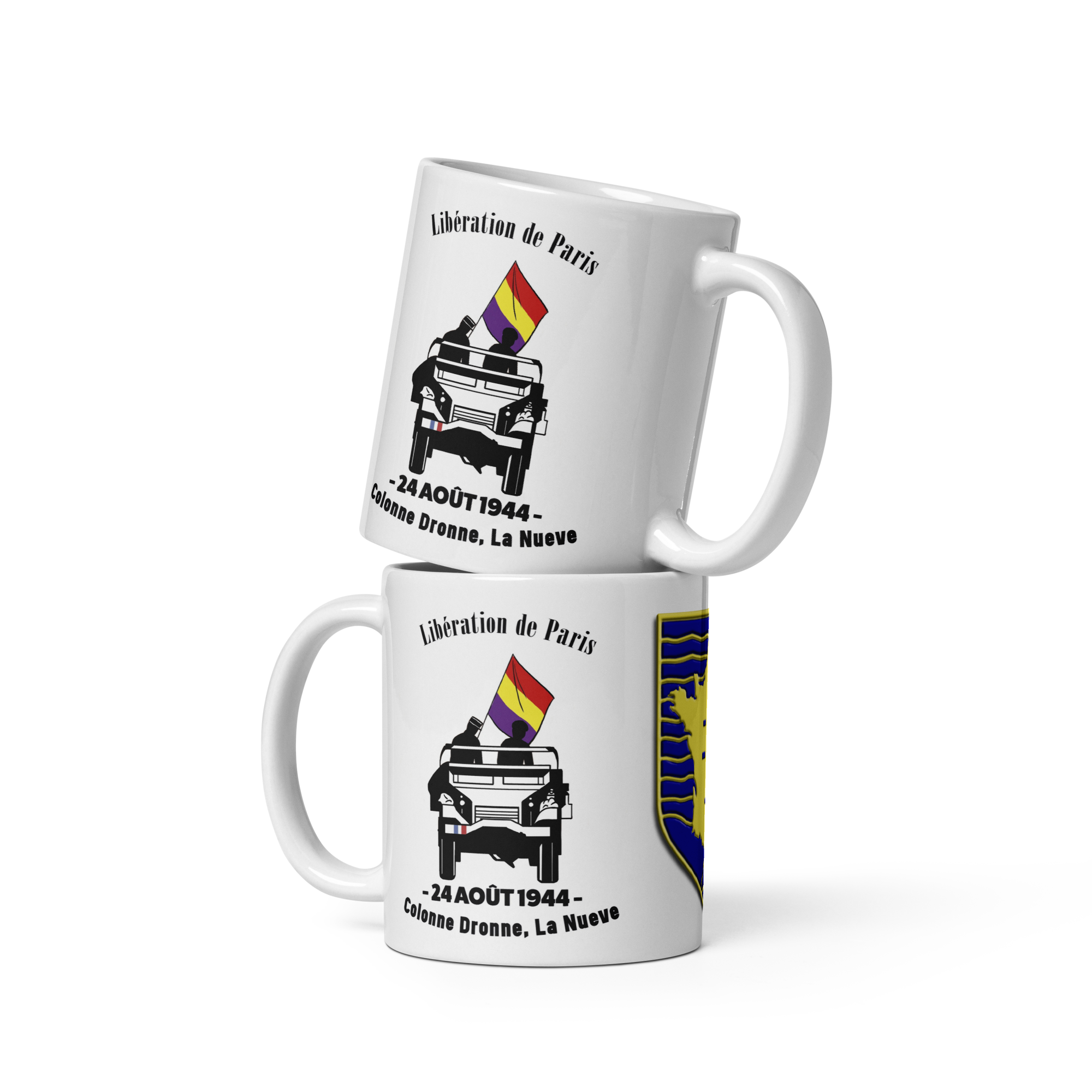 "La Libération de Paris – 24 Août 1944" WW2 Commemorative gift souvenir Coffee Mug