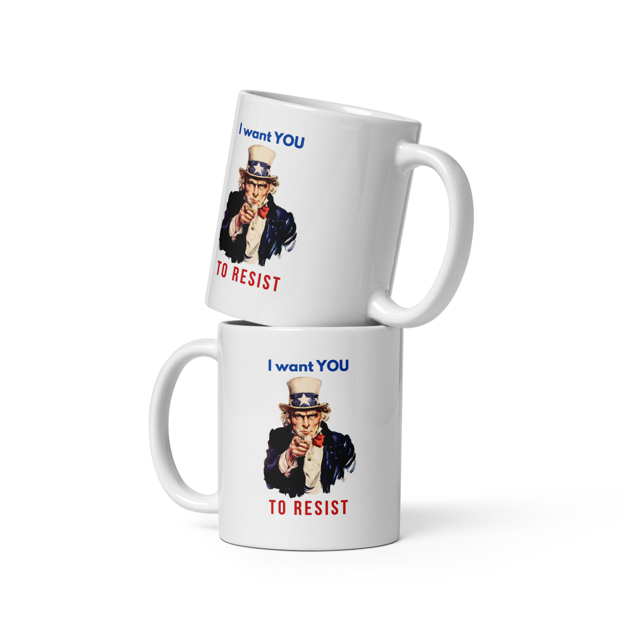 I Want You to Resist Uncle Sam Graphic novelty vintage collector 11oz  coffee mug